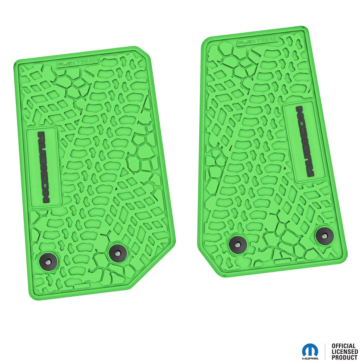 14-18 Jeep JK 2 Dr Front -Tire Tread/Scorched Earth Scene w/ Rubicon Insert - Black w/ Red Insert product image