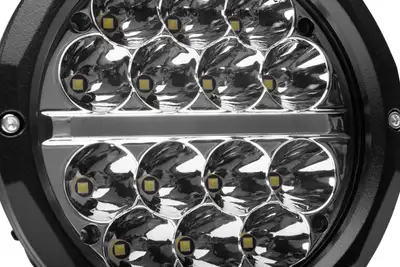 Go Rhino Go Rhino 750700623DRS Bright Series - Two Round 6 LED Driving Light Kit W/Daytime RunningLight