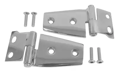 Crown Automotive Jeep Replacement RT Off-Road - Stainless Stainless Hood Hinge Set