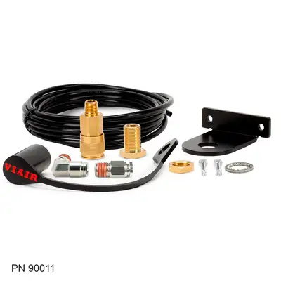 Viair Corporation "3/8"" Pro Series Air Source Relocation Kit w/L-Shaped Mounting Bracket"