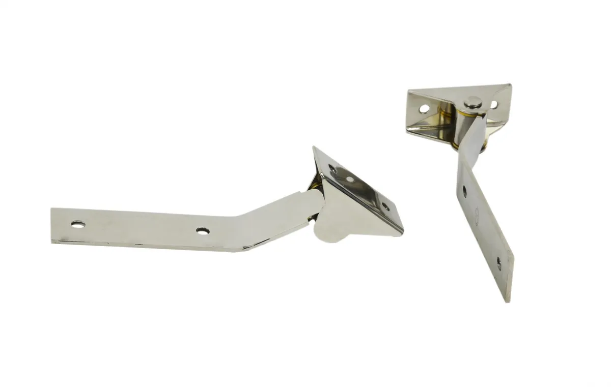 Jeep YJ Tailgate Hinge Pair 87-95 Wrangler TJ Polished Silver Kentrol product image