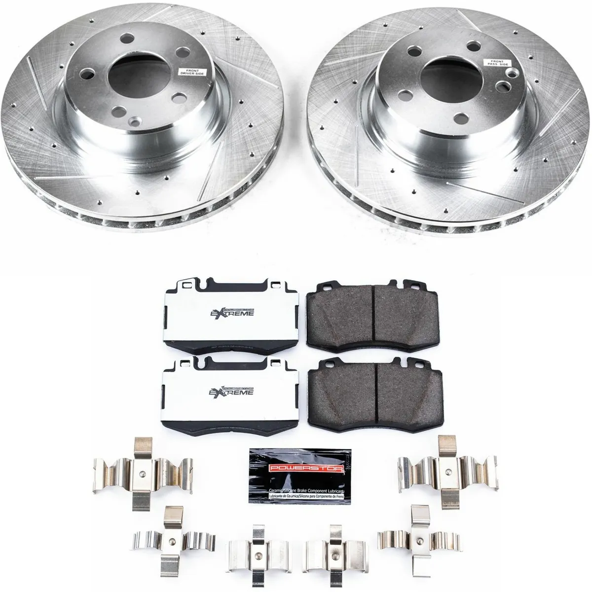 Z26 Street Warrior Upgrade Kit: Drilled/Slotted Rotors; Carbon-Fiber Ceramic Pads W/Hardware; Pad Sensors product image