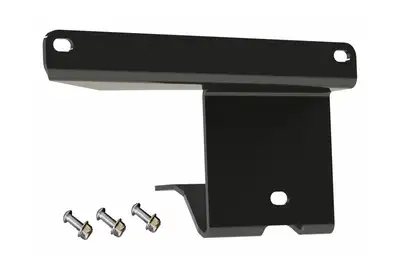 EVO Manufacturing 1823 Wrangler Bolt on Body License Plate Mount Holder Left Side Powder Coated Black Steel