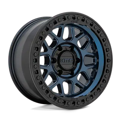KMC Wheels Grs 18x9 6x135 18mm Midnight Blue w/ Gloss Black Lip