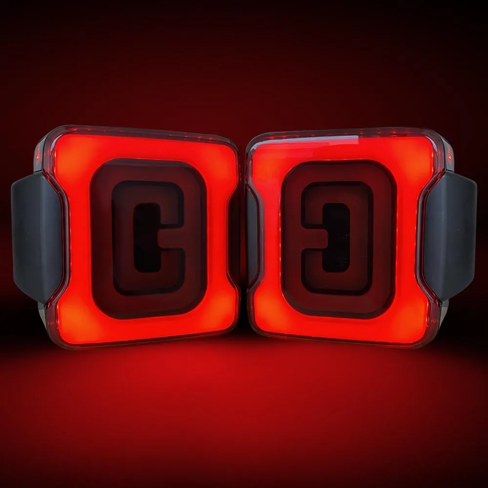 American Modified Amjpca03303 Tunnel Tail Lights - Smoked Lens product image