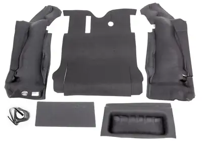 BedRug 0710 Wrangler JK Unlimited 5pc Composite Cargo/Rear Kit Gray Bedtred W/Tailgate And Tubliner