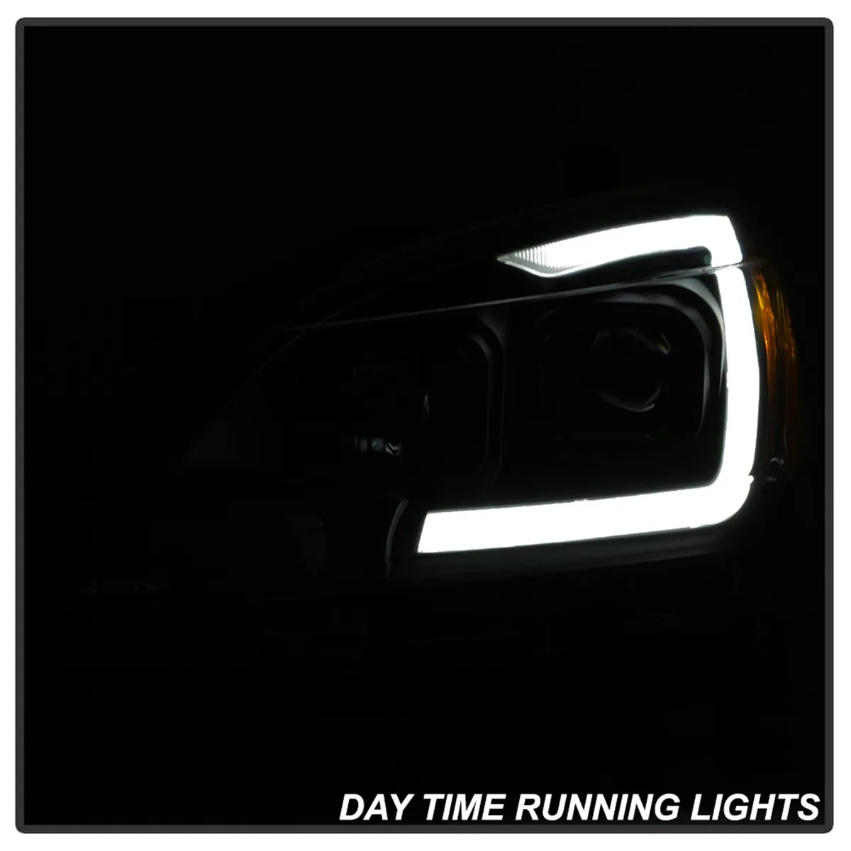 1315 Sentra Halogen Models Only DRL LED Light Bar Projector Headlights Black sm product image