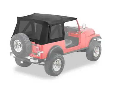 Bestop Jeep Supertop Classic Replacement Skin For Jeep 1976-1986 CJ7 Tinted Black Denim Bestop