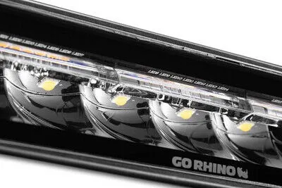 go Rhino 750600622sbs Blackout Combo Series - Sixline 6-Led Spot Light Pods, Pair, W/Amber Leds product image