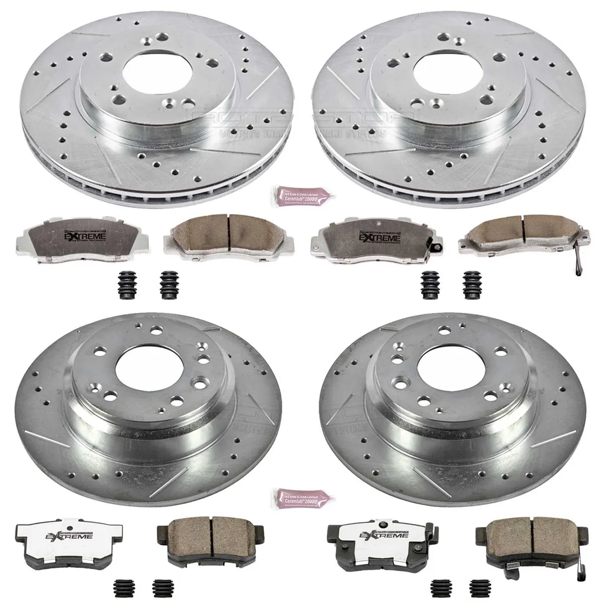 Z26 Street Warrior Upgrade Kit: Drilled/Slotted Rotors; Carbon-Fiber Ceramic Pads W/Hardware product image