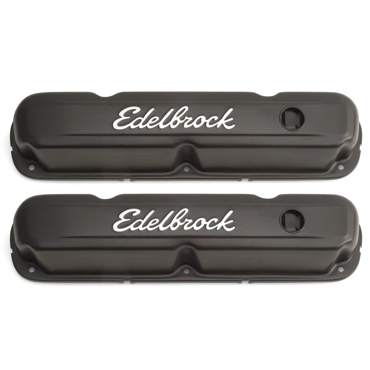 Edelbrock 4473 Signature Series Valve Covers for Chrysler 318-340-360 V8 65-91 product image