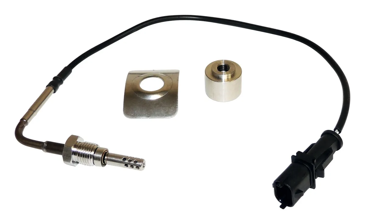 Crown Automotive Jeep Replacement Exhaust Temperature Sensor; Black; Stainless Steel/Plastic/Rubber/Copper; Upper;