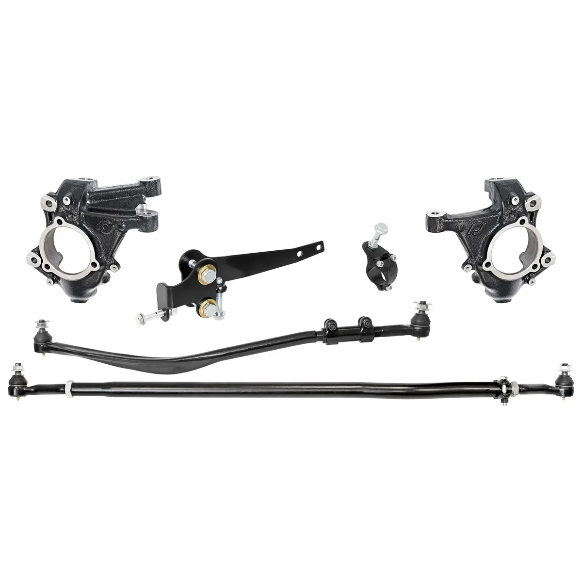 Currectlync Jeep JL/JT High Steer Kit For Stabilizer Shock And Non-Rubicon Axle. Incl. Knuckles Drag Link Tie Rod Trac Bar Reloc/Shock Mount Axle Shock Tie Rod Clamp RockJock 4x4 product image