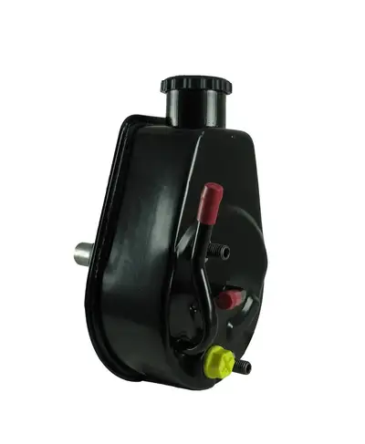 Borgeson Borgeson - Power Steering Pump - P/N: 800323 - P/S Pump for Hydro-Boost brake applications. This Hi-Flow power steering pump has two return fittings and has had the pressure and flow optimized for hydro-boost brake applications. Ships with adapter to fit both flare and o-ring hose connections.