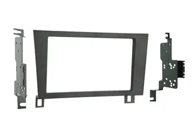 Metra Electronics Turbokits; Radio Installation Kit; Incl. Instr./Hardwre/Snap-In Iso Support System/Iso Trim Ring; For Double/Two Single Din;recessed Din Mnt;high-Grade ABS Plastic; Matte Black;