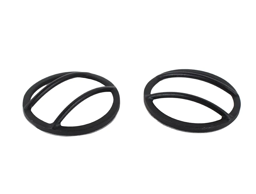 Jeep JK Fog Light Cover Pair 07-18 Wrangler JK Textured Black Kentrol product image