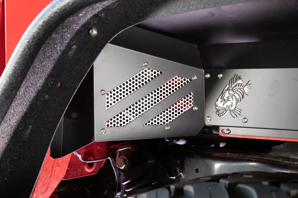 Fishbone Offroad Rear RAW Aluminum Inner Fenders for 2020 & Up Jeep Gladiator FB33210R product image