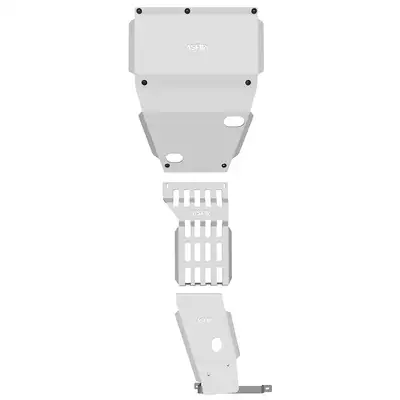 Asfir 4x4 Jeep Commander Full Skid Plate Kit (3 Pcs)