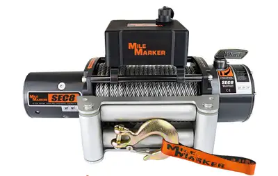 Mile Marker Mile Marker 77-50141w 8k Sec8 (Es) Waterproof Recovery Winch With Steel Cable