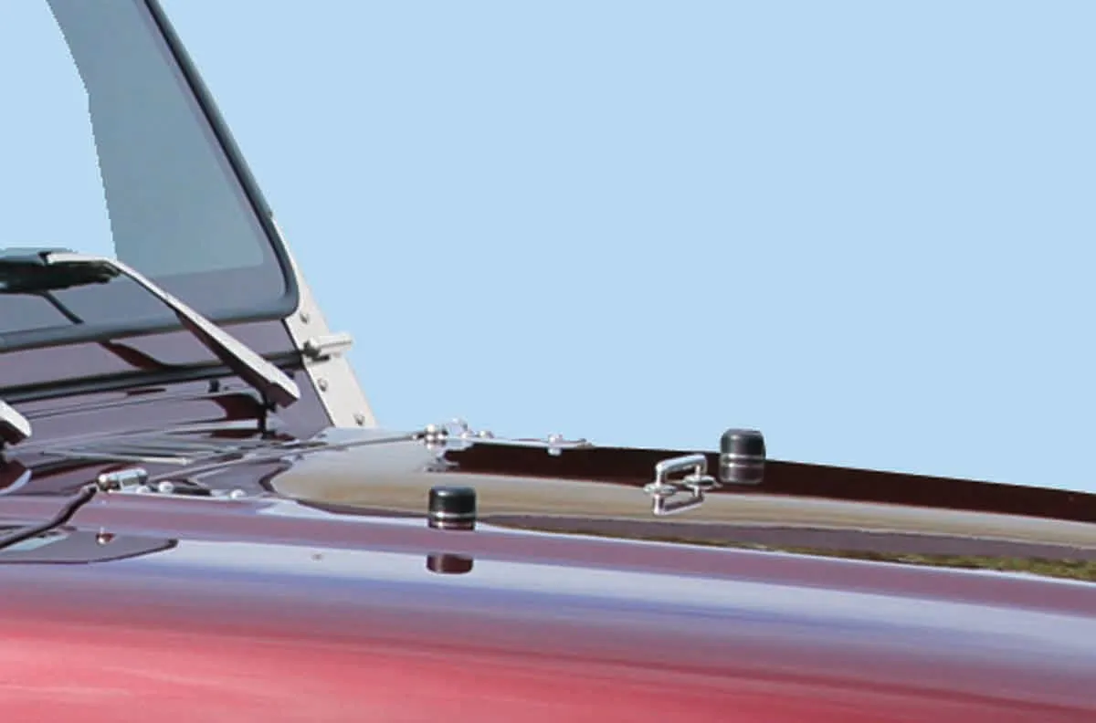 Jeep TJ/JK Hood Bumpers 97-18 Wrangler TJ/JK Polished Silver Kentrol product image