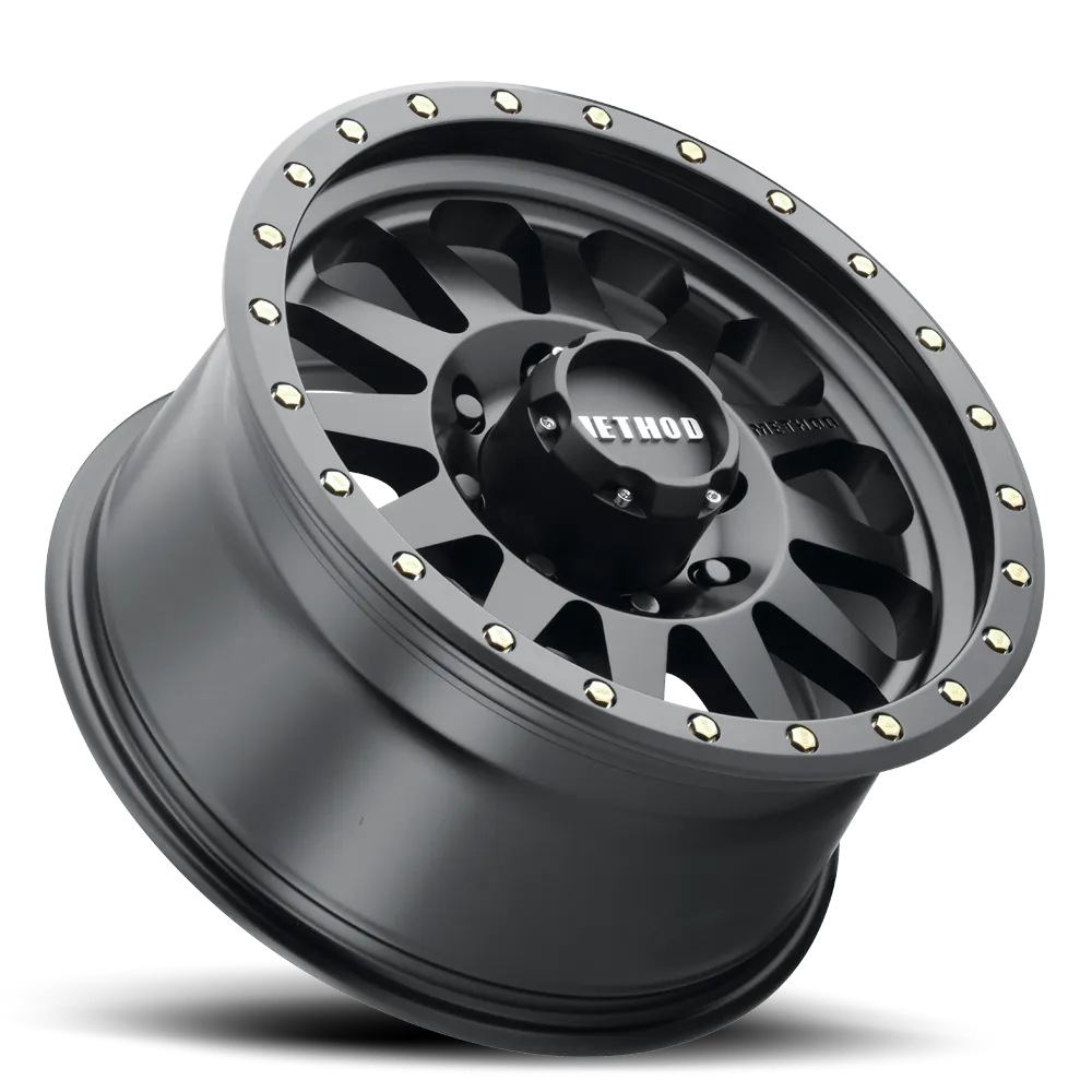 Method Race Wheels Aluminum Wheels 18x9 Double Standard MR304 Bolt Pattern 8 On 165.1 Offset -12 Lip Size 3.86 Matte Black MB Method