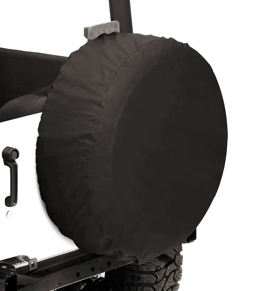 Spare Tire Covers Size 32 Inch x 12 Inch Premium Fabric Black Diamond Bestop product image