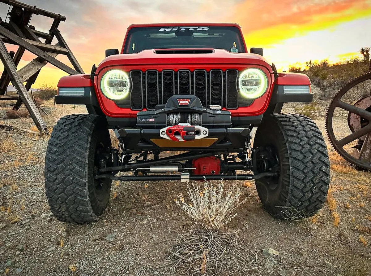 EVO Manufacturing KSPEC Pre Runner Front Winch Tube Bumper - Raw - JT/JL/JK product image