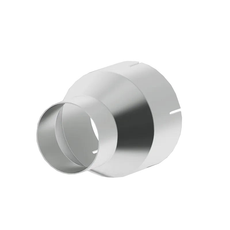 Universal Exhaust Adapters; 4 in. Inlet Diameter To 5 in. Inlet Diameter; 7 in. Length; T409 Stainless Steel; product image