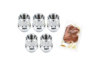 DRAG RACE SOLUTIONS Billet Aluminum 12pt Lug Nuts 1/2 5pk
