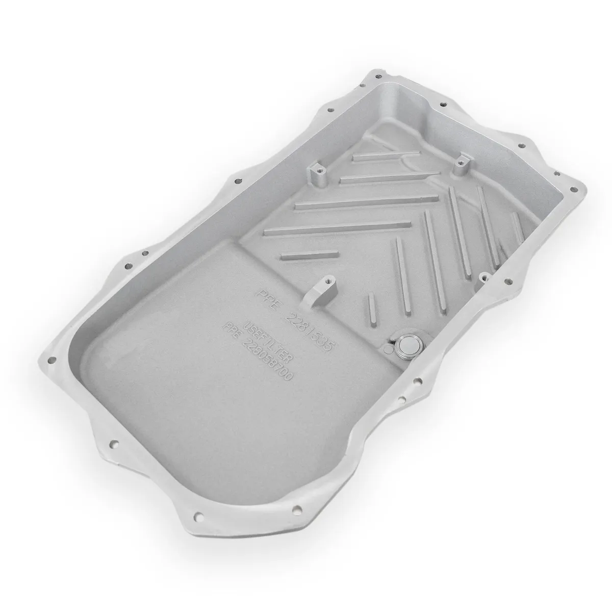 18c Jl/Jt Wrangler 3.6l Gas 850re Transmission Pan HD Cast Aluminum Brushed product image