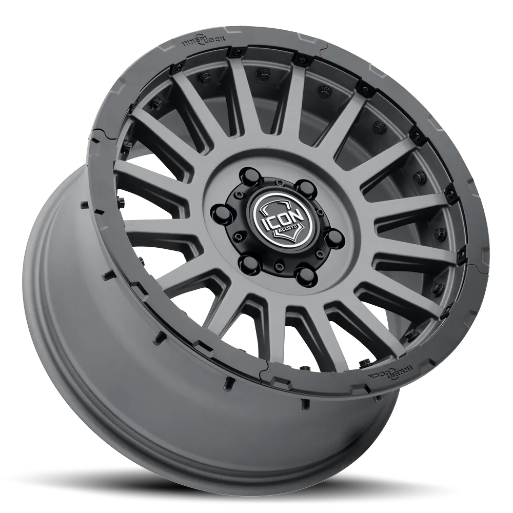 Icon Alloys Recon Pro Charcoal W/ Black Ring 17 X 8.5 / 5 X 5 / 6mm product image