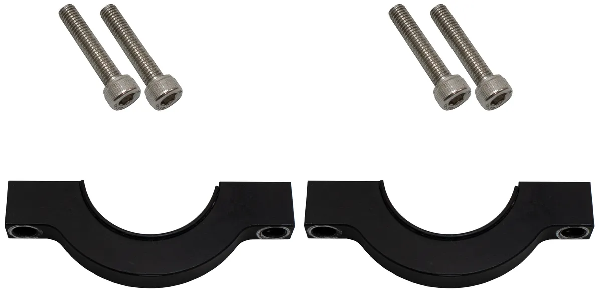 Tube Door Mirror Billet Aluminum Black Powdercoat Fishbone Offroad product image