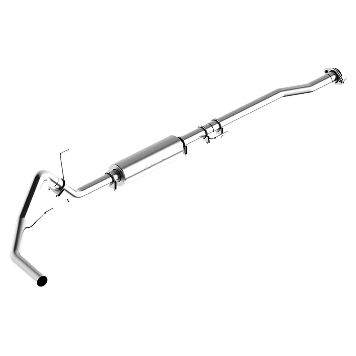 Armor Lite Cat Back Exhaust System; 3 in.; Incl. Front Pipe/Ext. Pipe/Muffler/Over Axle Pipe/Tailpipe/Hardware; No Tip Incl.; Single Side Exit; Aluminized; product image