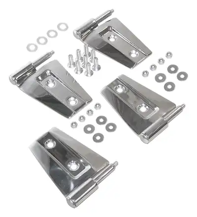 Crown Automotive Jeep Replacement RT Off-Road - Stainless Stainless Door Hinge Set