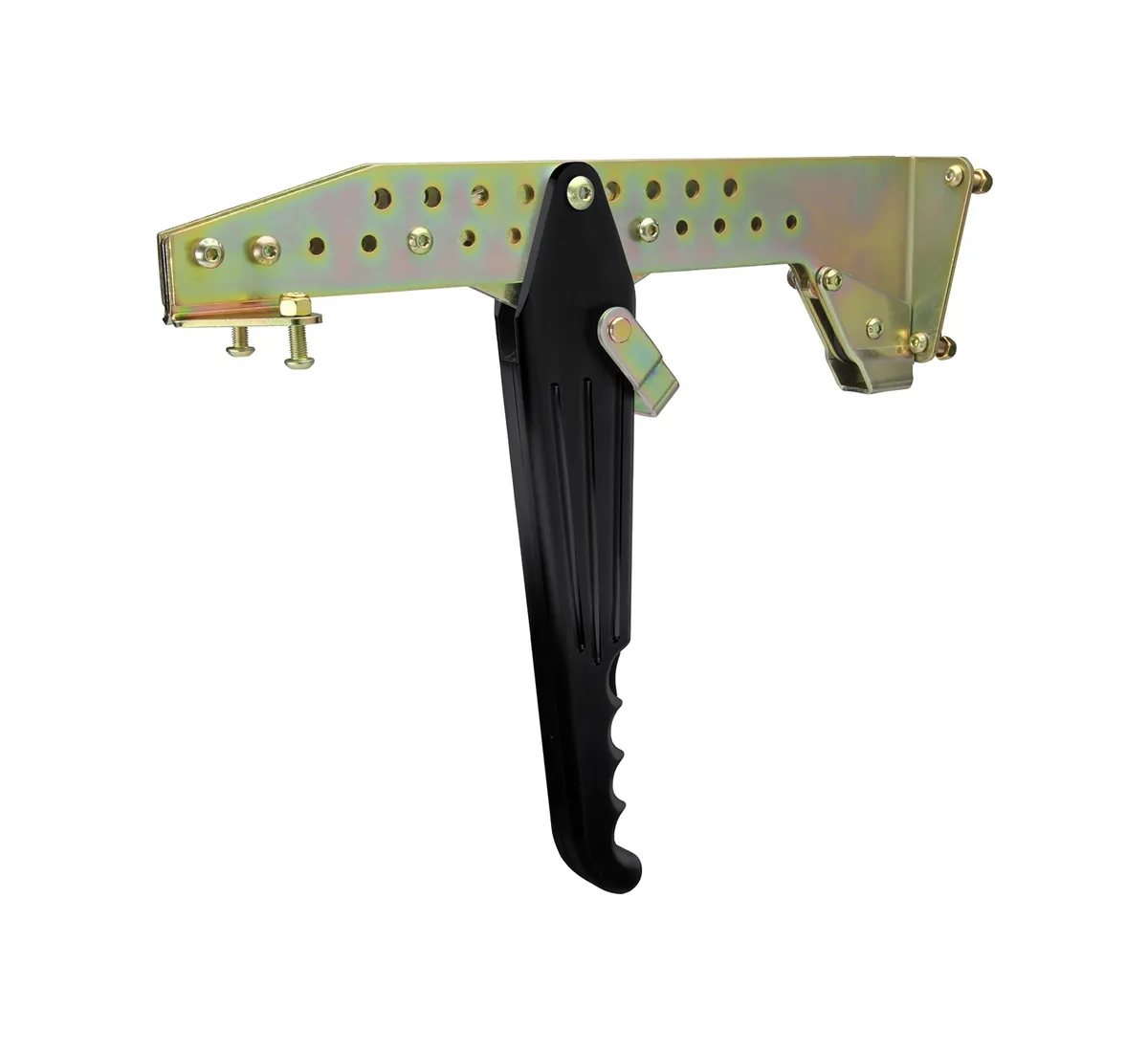 Under-The-Dash Hand Operated Emergency Brake; Incl. Instructions/Hardware; Billet Aluminum; Black Finish; product image