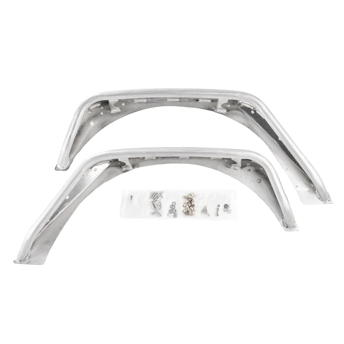 Combat Off Road Jeep JK/JKU Full Assault Raw Aluminum Fender Kit - Front 15-1176 product image