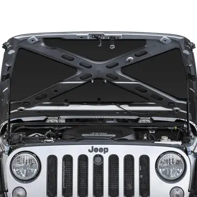 Design Engineering 0717 Wrangler JK Under Hood Liner Kit Peel & Stick Black