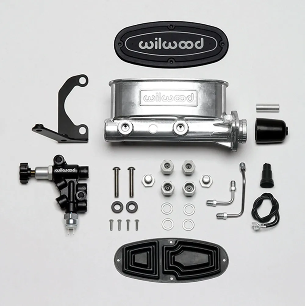 hv Tandem M/C Kit w/ Bracket & Prop Valve1 1/8in Boreblack product image