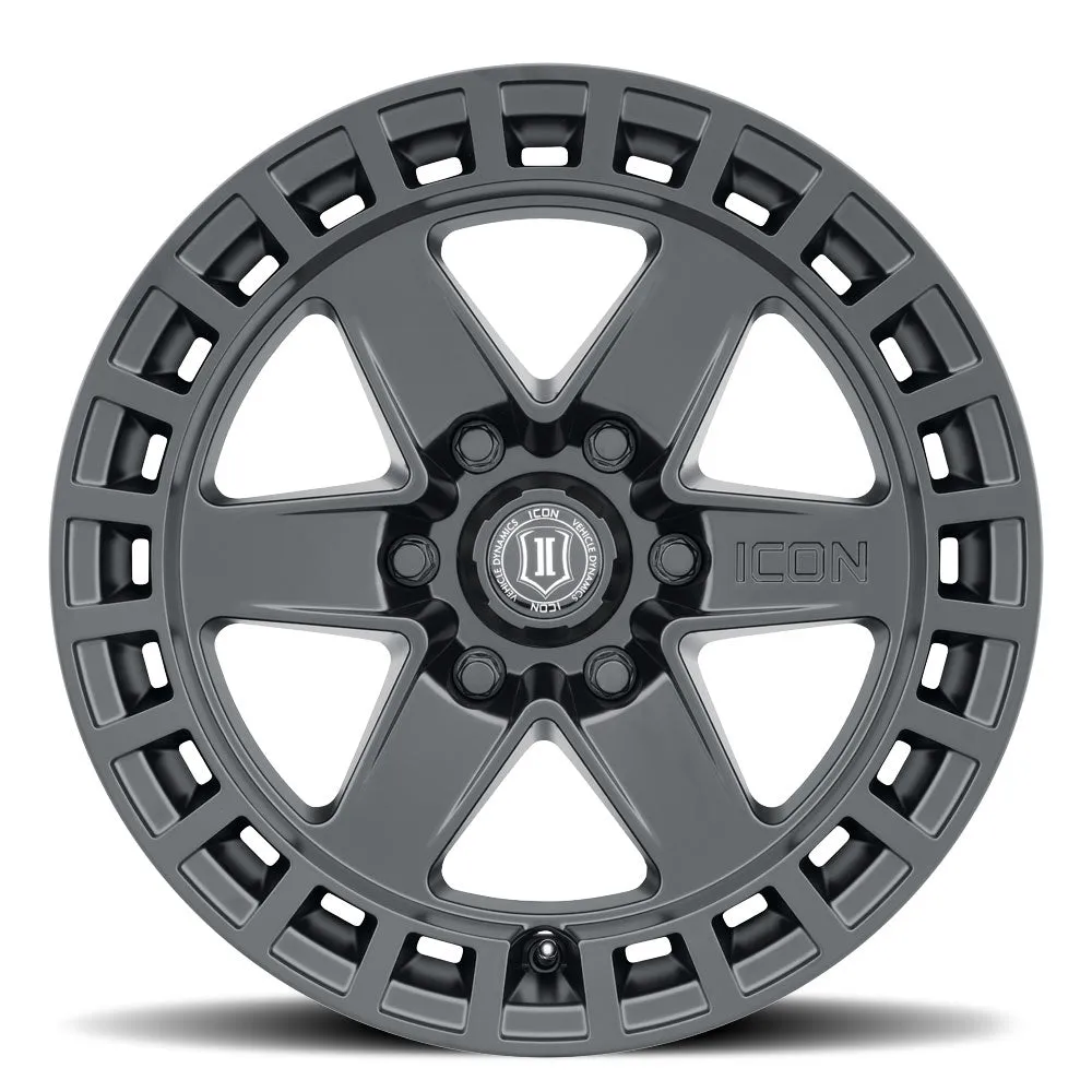 Icon Alloys Raider Sat Blk17 X 8.5/6 X 5.5/0 Mm/4.75in Bs product image