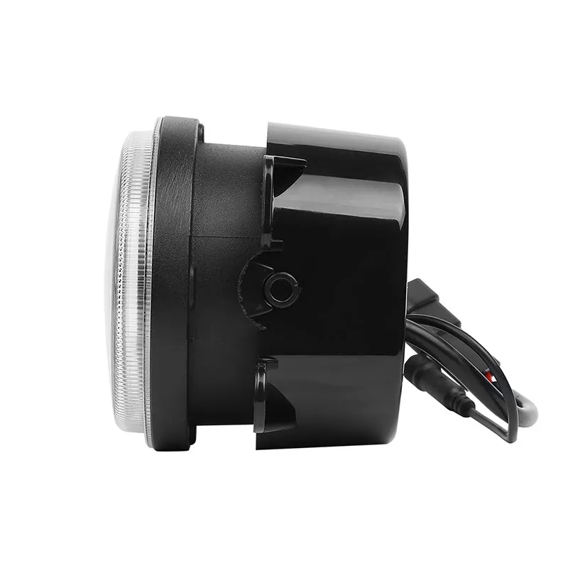 LED RGB Color Changing Halo Headlights with Amber Turn Signal + Fog Light Kit Combo For 2007-2018 Jeep Wrangler JK product image