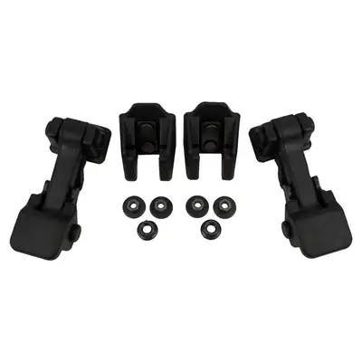 Crown Automotive Jeep Replacement Hood Catch Kit; Inc. 2 Hood Catches/2 Brackets;