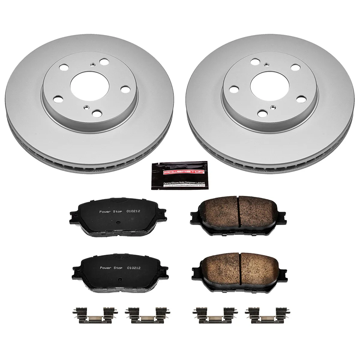 Z17 Geomet Coated Rotor Kit: Genuine Geomet Fully Coated Rotors; Ceramic Pads W/Hardware product image
