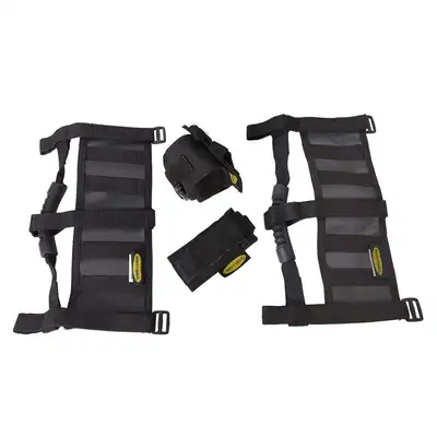 Smittybilt GEAR Premium Grab Handle Pair - Black (07-18 JK/JKU)