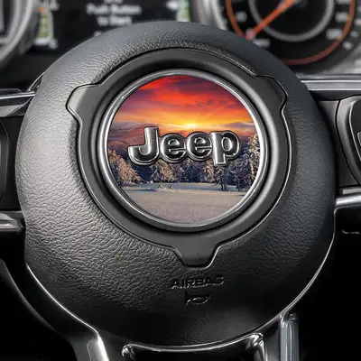 Under The Sun Inserts Snowy Hills Steering Wheel Decal