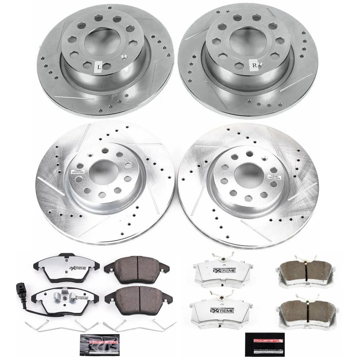 Z26 Street Warrior Upgrade Kit: Drilled/Slotted Rotors; Carbon-Fiber Ceramic Pads W/Hardware product image