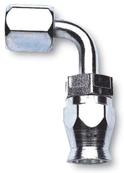 Edelbrock 4an 90-Deg Tube Hose End