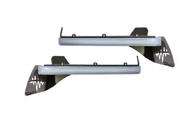 Quake LED 18c Wrangler/20c Gladiator Sahara/Overland Slim DRL Fender Chop Kit With RGB
