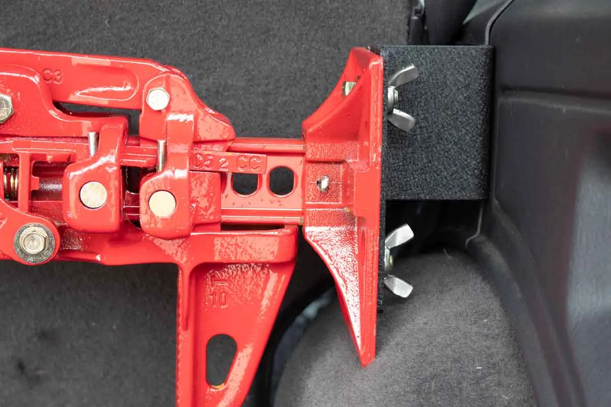 Fishbone Offroad Rear Seat Hi-Lift Jack Mount for 1984-2001 Jeep Cherokee FB25314 product image