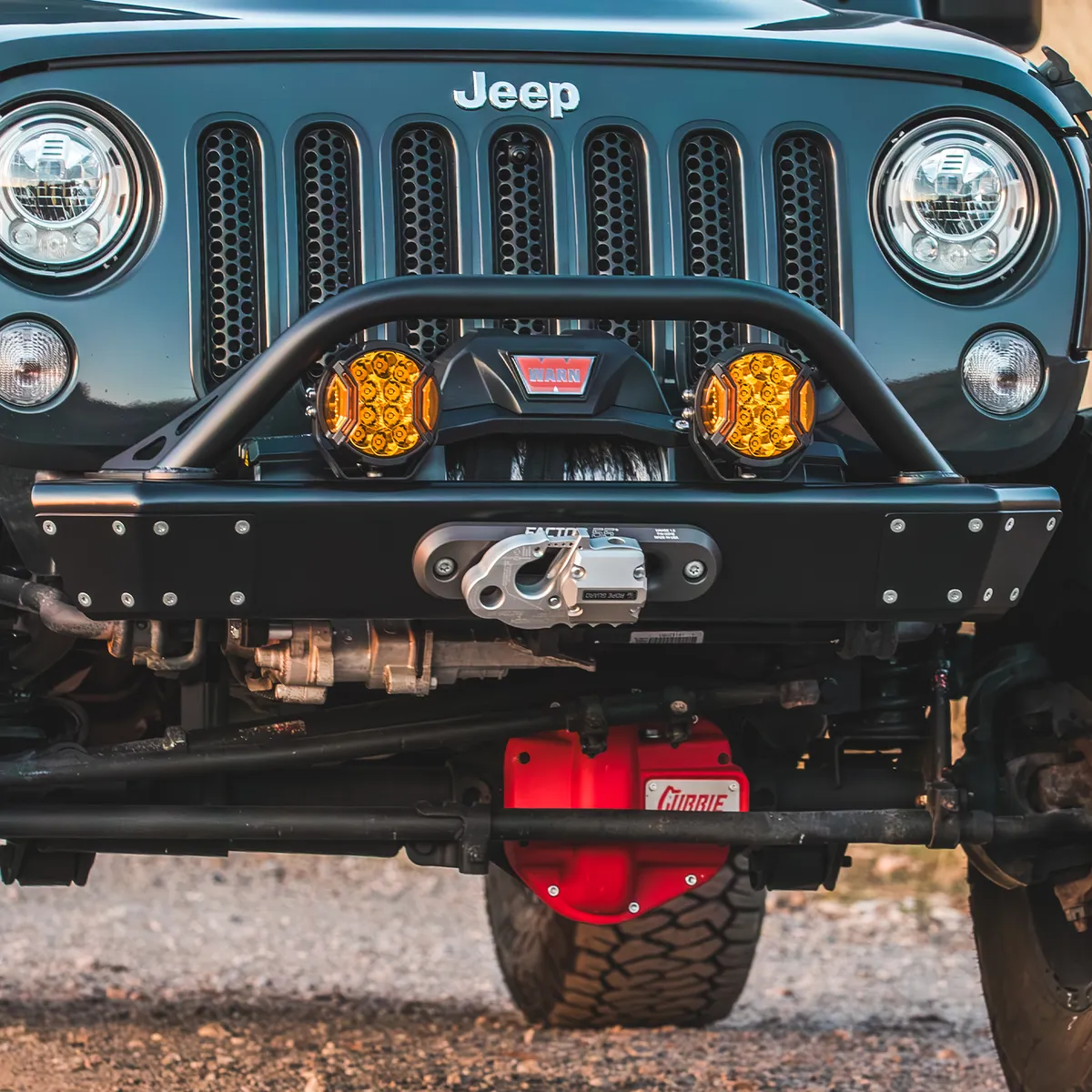 0718 Wrangler Legacy Front Bumper With Hoop Raw product image