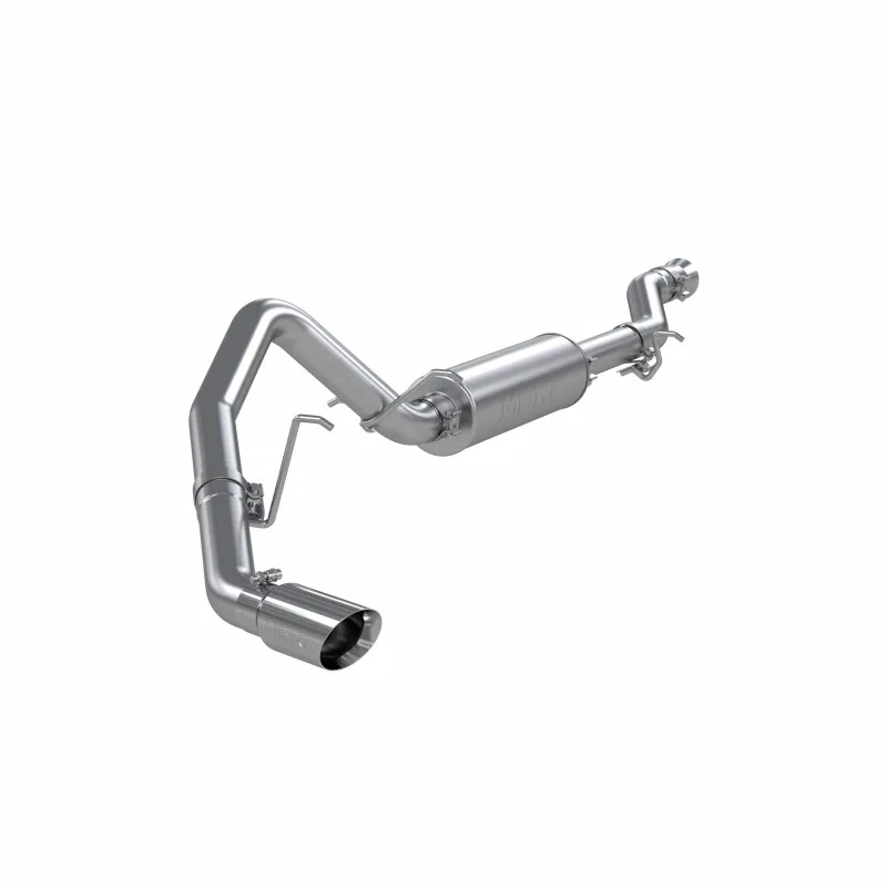 Armor Pro Cat Back Exhaust System; 3 in. Tubing; Single Side; 4 in. Tip; T304 Stainless Steel; product image